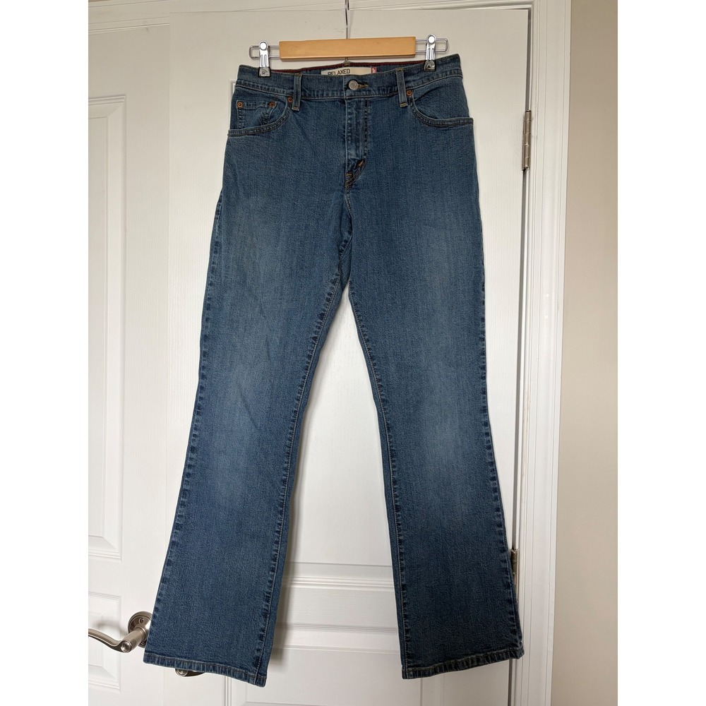 Levis 550 Relaxed Boot Cut Jeans Medium Wash Denim 8M MIS